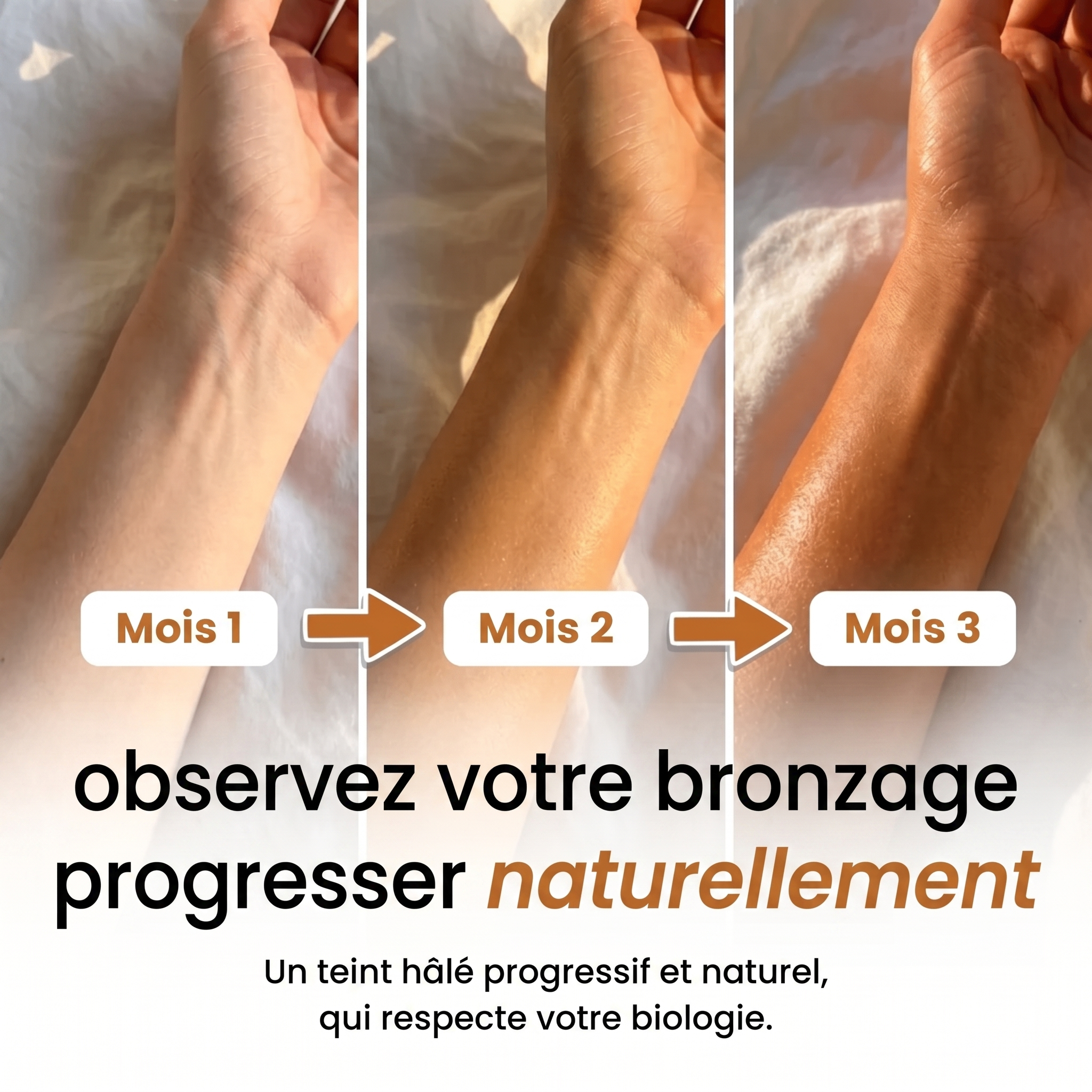 Bronziia™ Gummies Autobronzants - Bronzage naturel sans crème