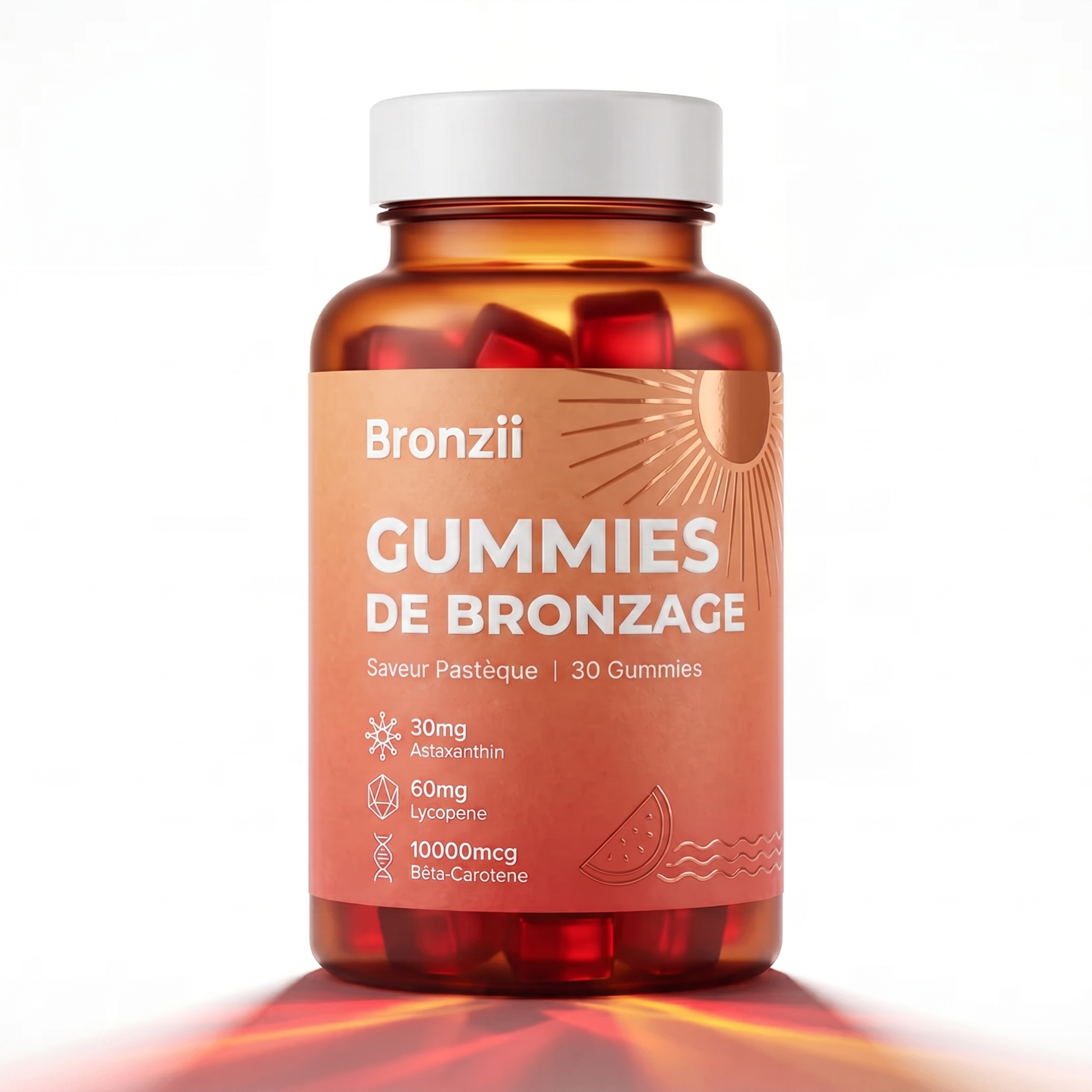 Bronziia™ Gummies Autobronzants - Bronzage naturel sans crème